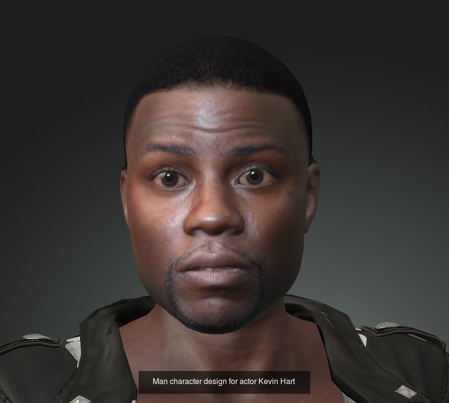 dwayne johnson and kevin-hart 3D model 3D Model Collection_4