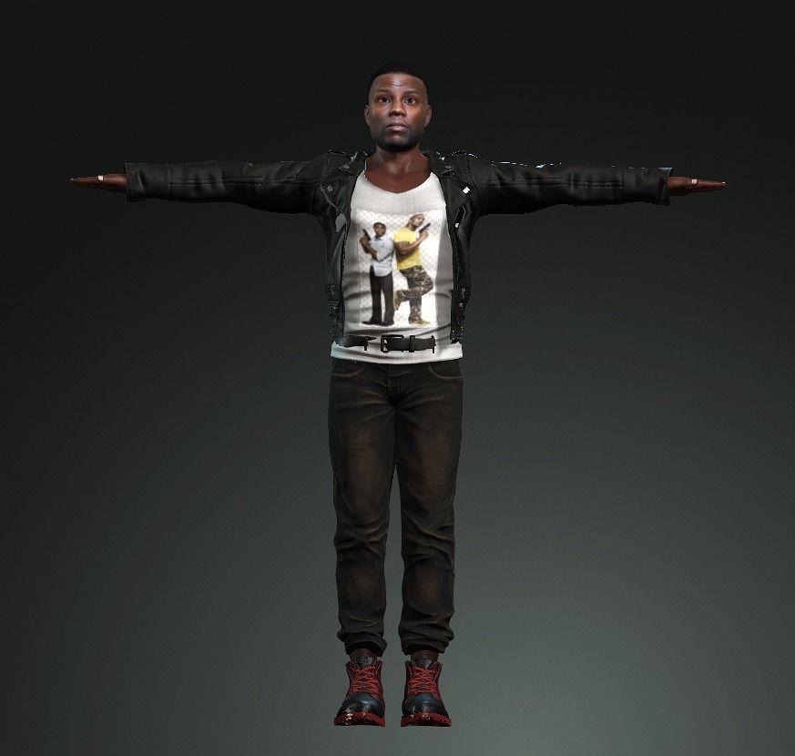 dwayne johnson and kevin-hart 3D model 3D Model Collection_15