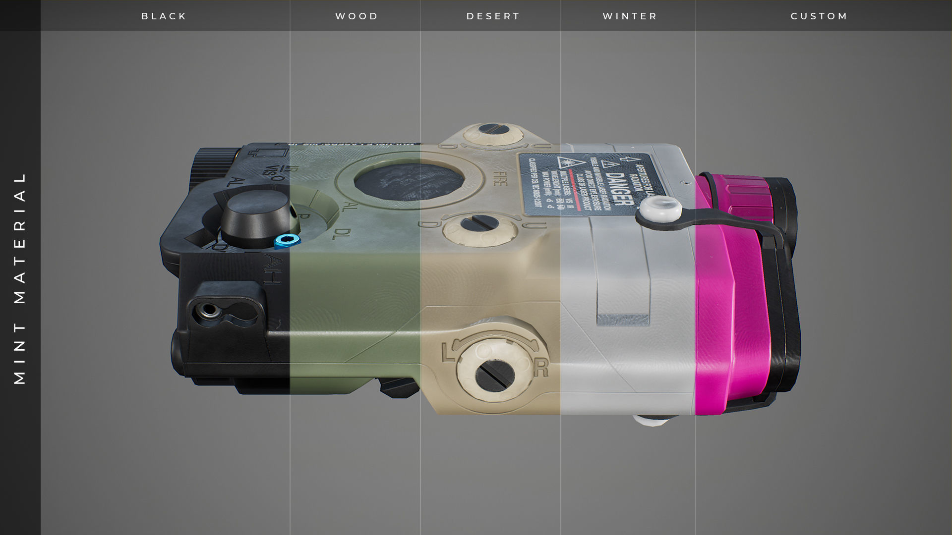 Target Pointer - FPS Gun Attachment for Unreal Engine Low-poly 3D model_6