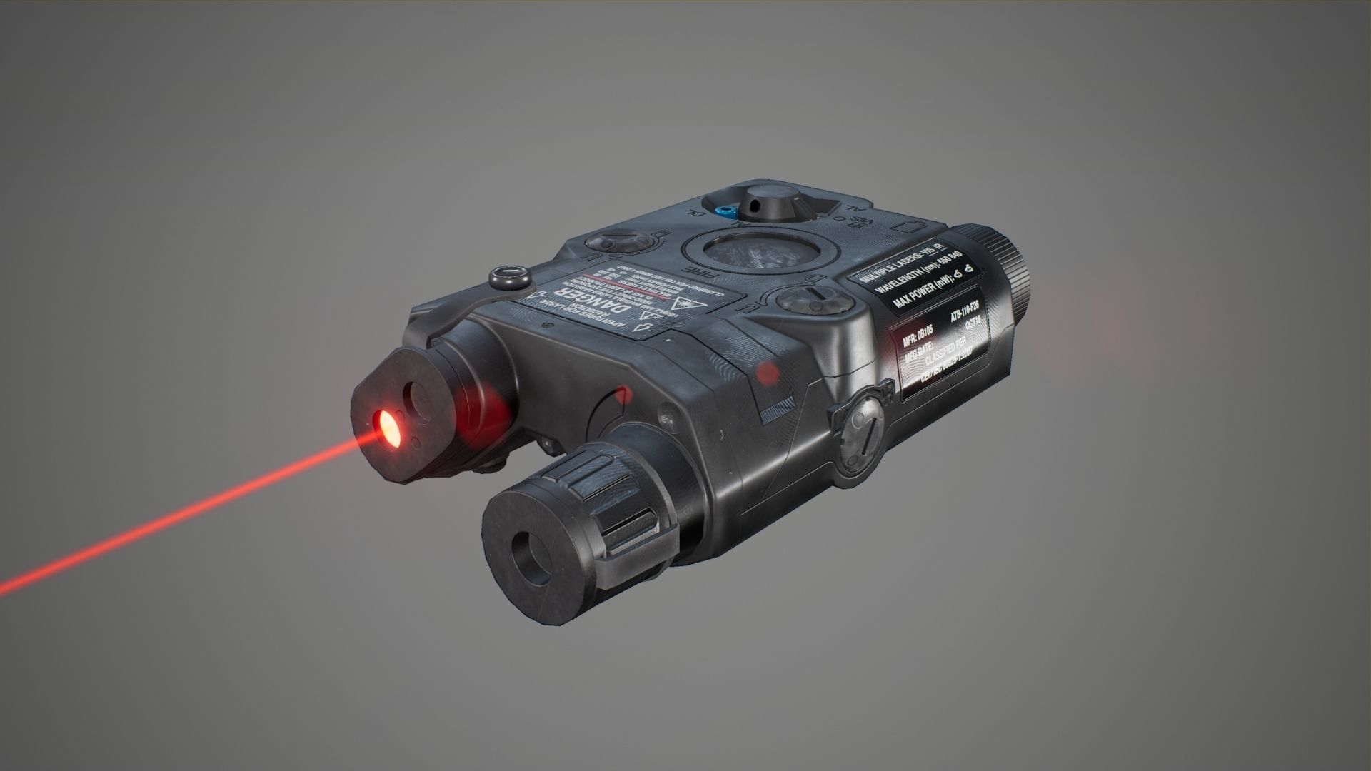 Target Pointer - FPS Gun Attachment for Unreal Engine Low-poly 3D model_3