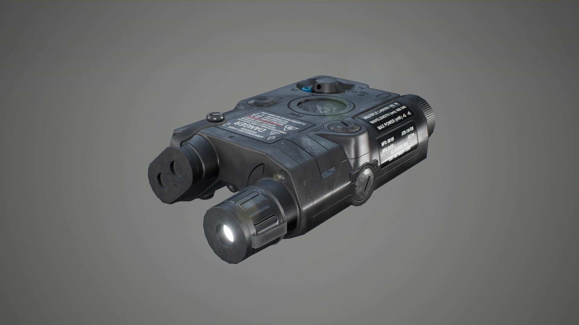 Target Pointer - FPS Gun Attachment for Unreal Engine Low-poly 3D model_5