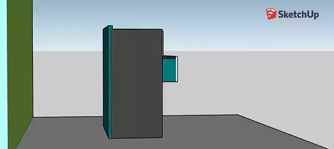 Dresser projector screen in sketchup