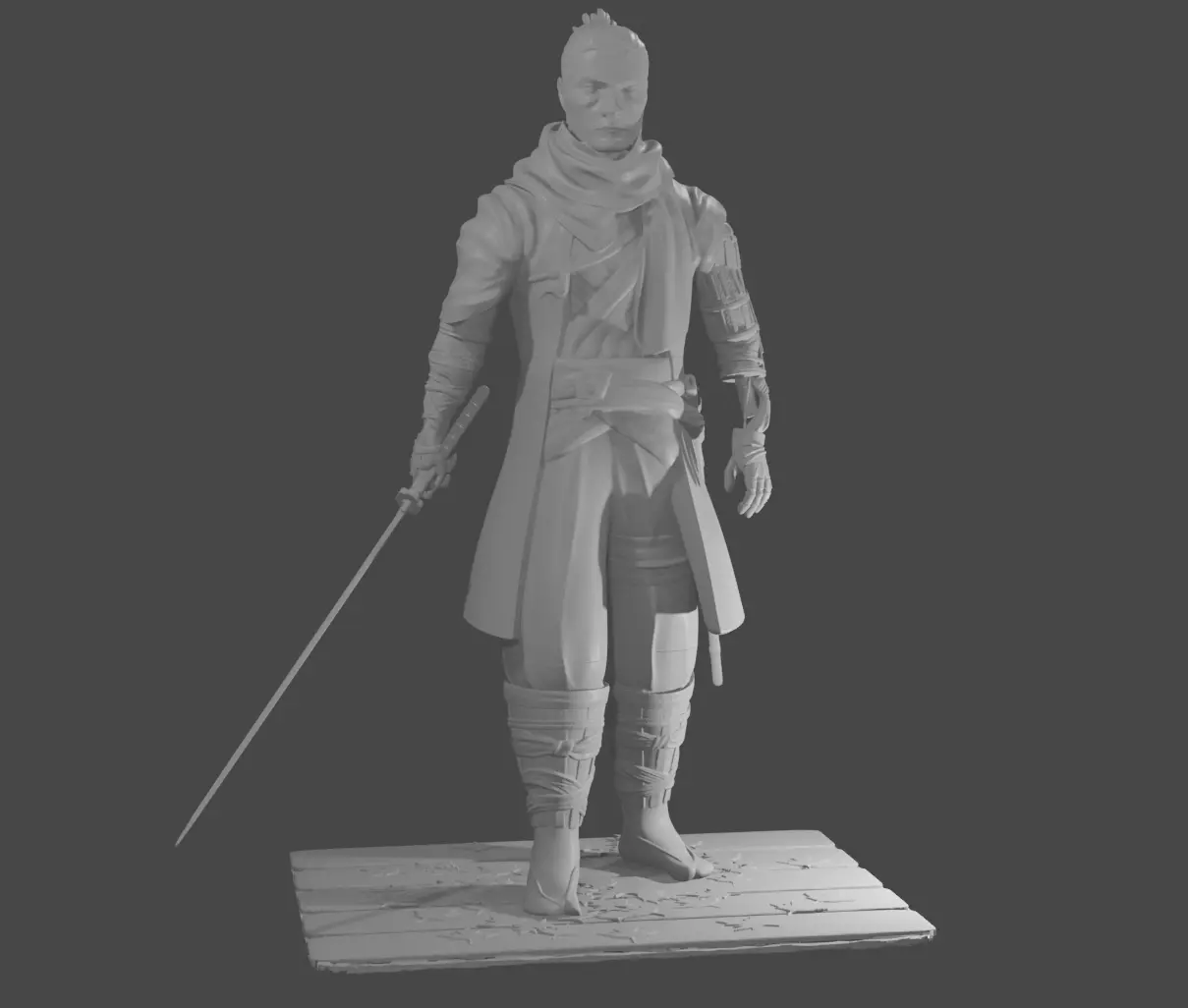 Sekiro shadows die twice sculpture for 3d printing 3D print model_0