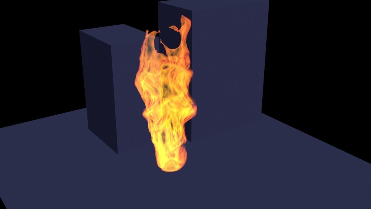 3D Fire animation  3D model_3
