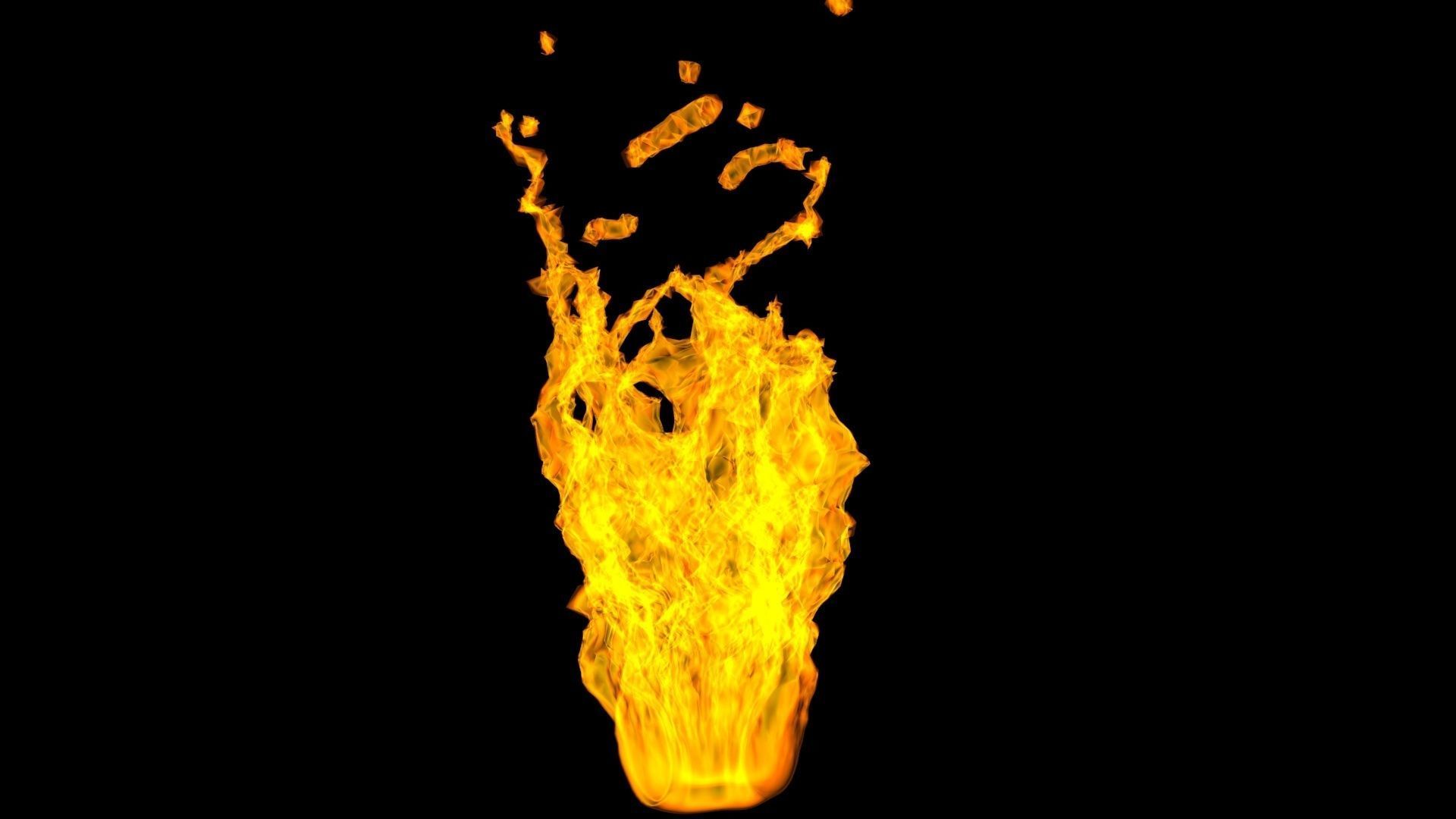 3D Fire animation  3D model_7