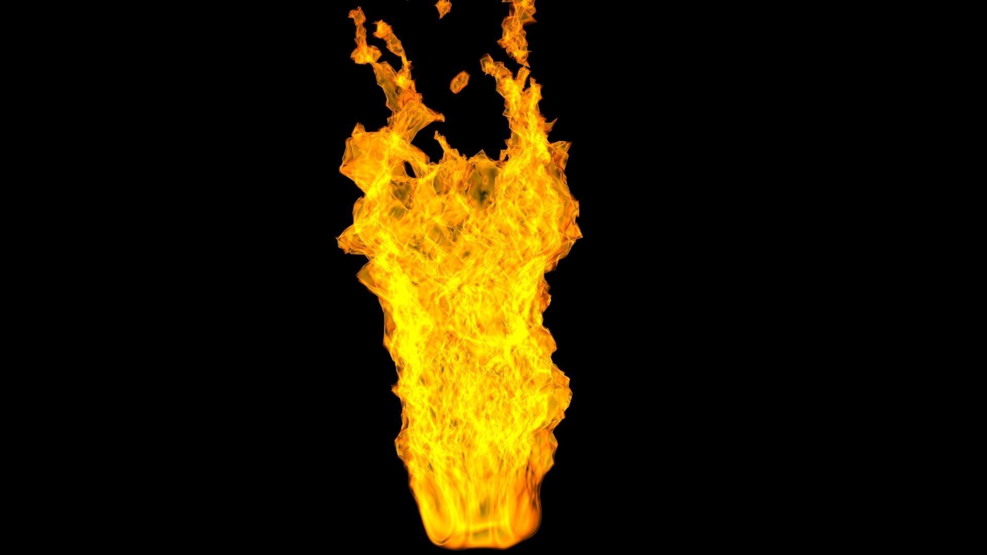 3D Fire animation  3D model_4