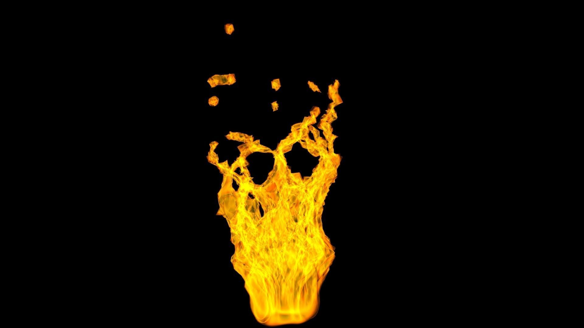 3D Fire animation  3D model_9