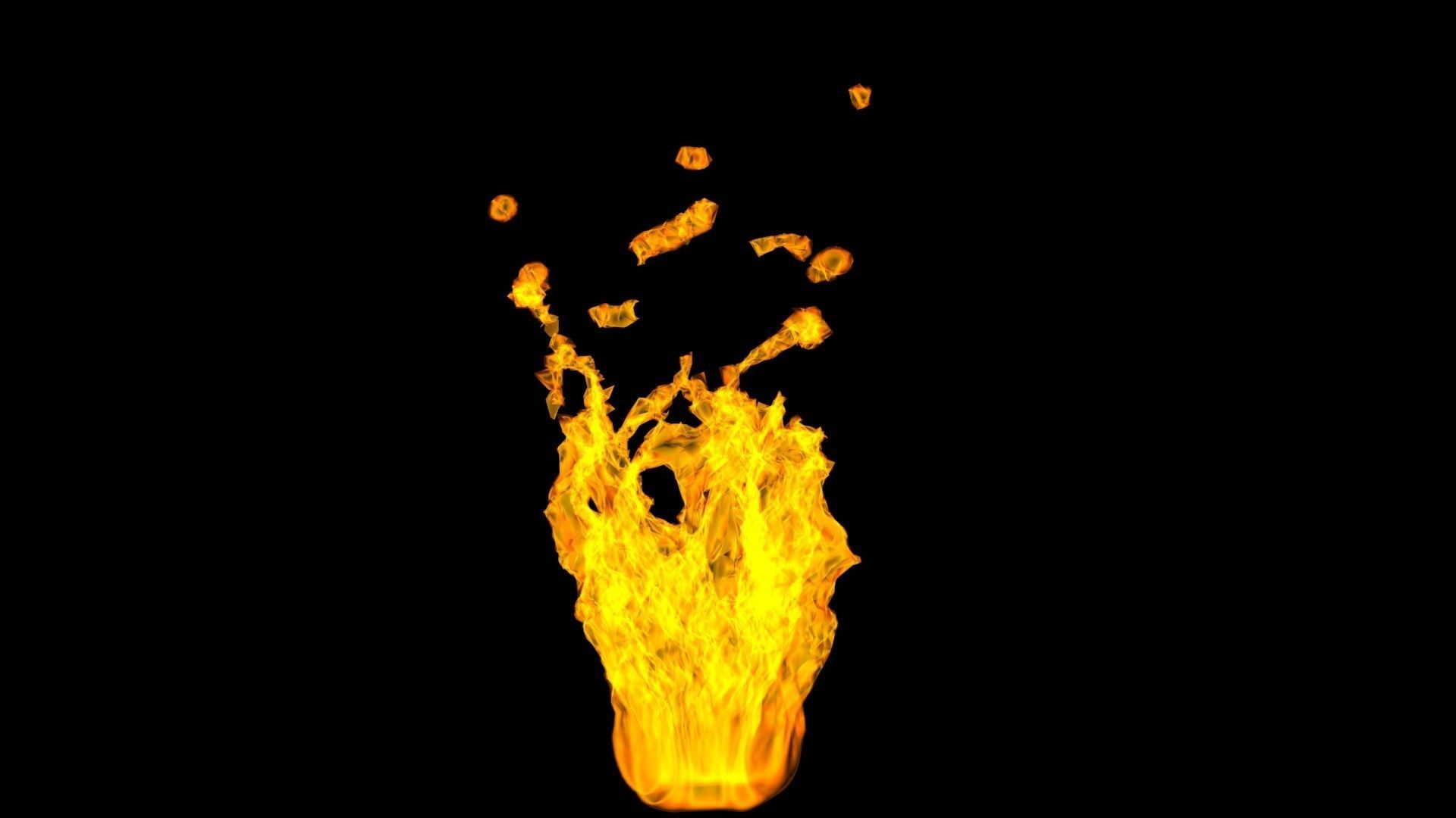 3D Fire animation  3D model_6