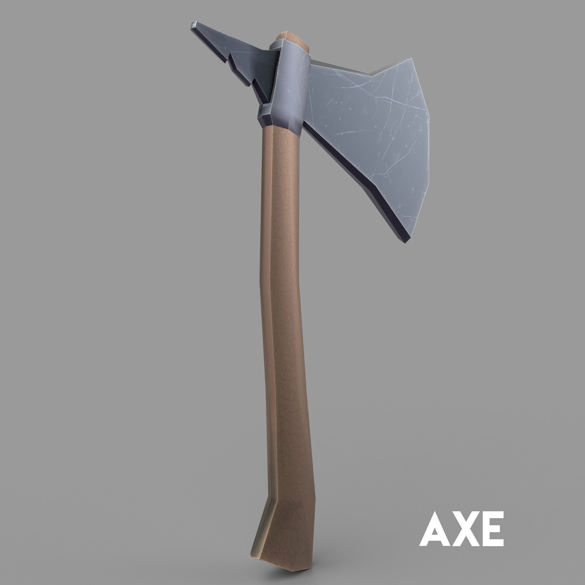 Stylized Melee Weapons Pack Low-poly 3D model_19