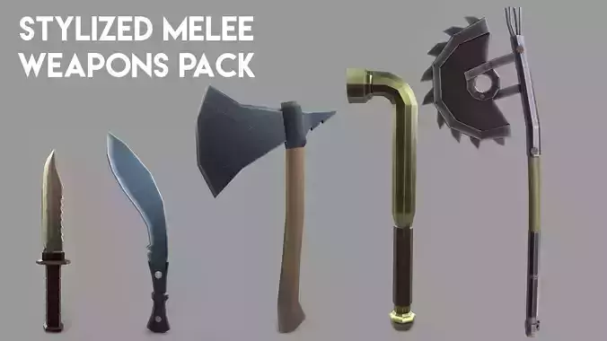 Stylized Melee Weapons Pack