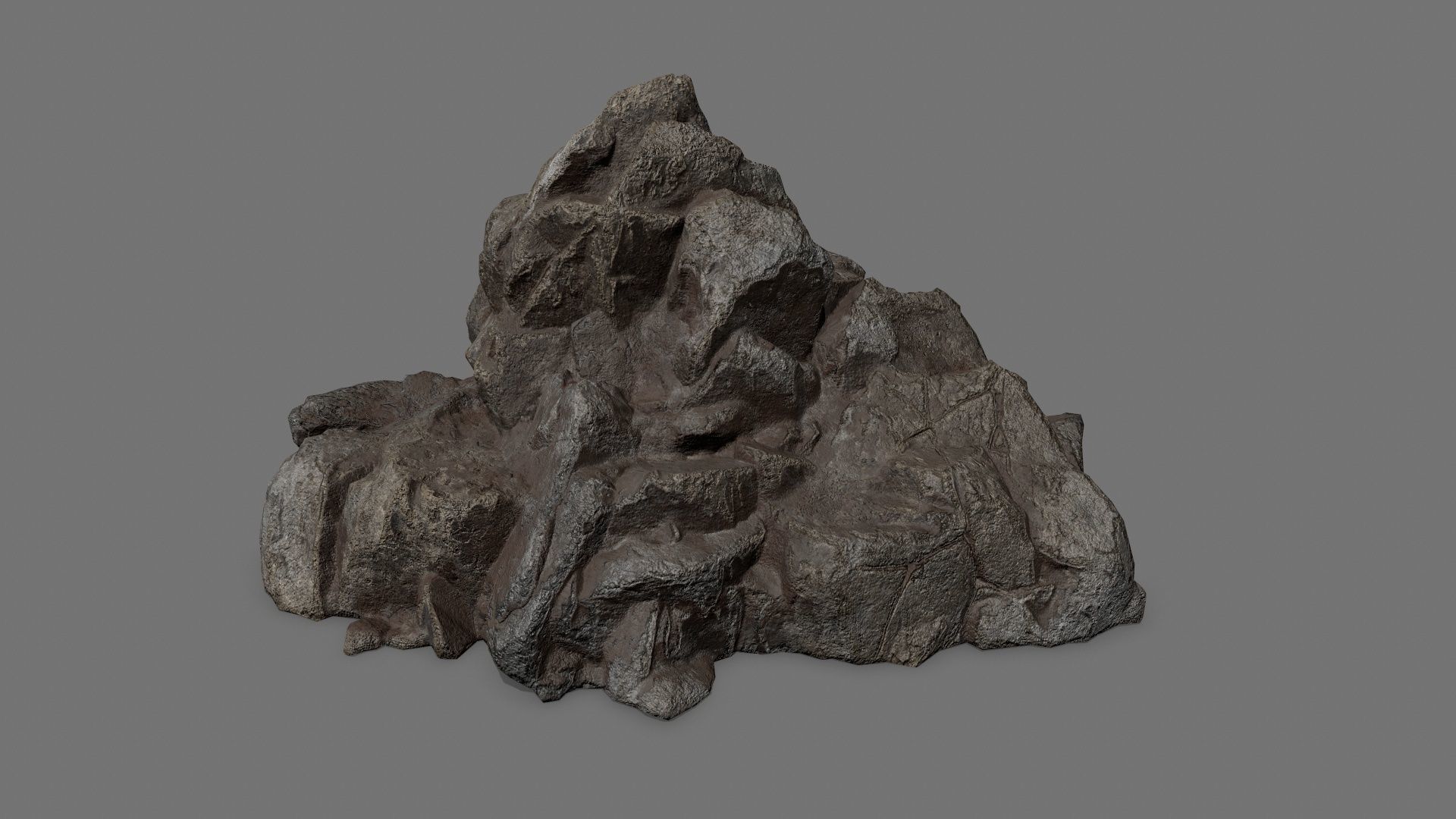 Rock Set Low-poly 3D model_5