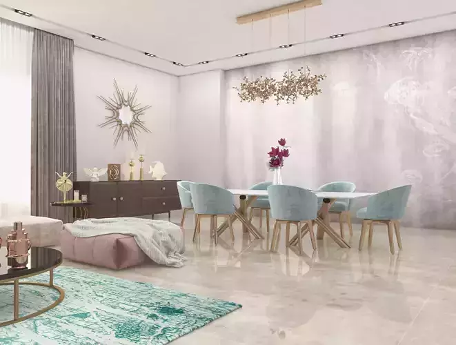 Villa Dinning and Living Room