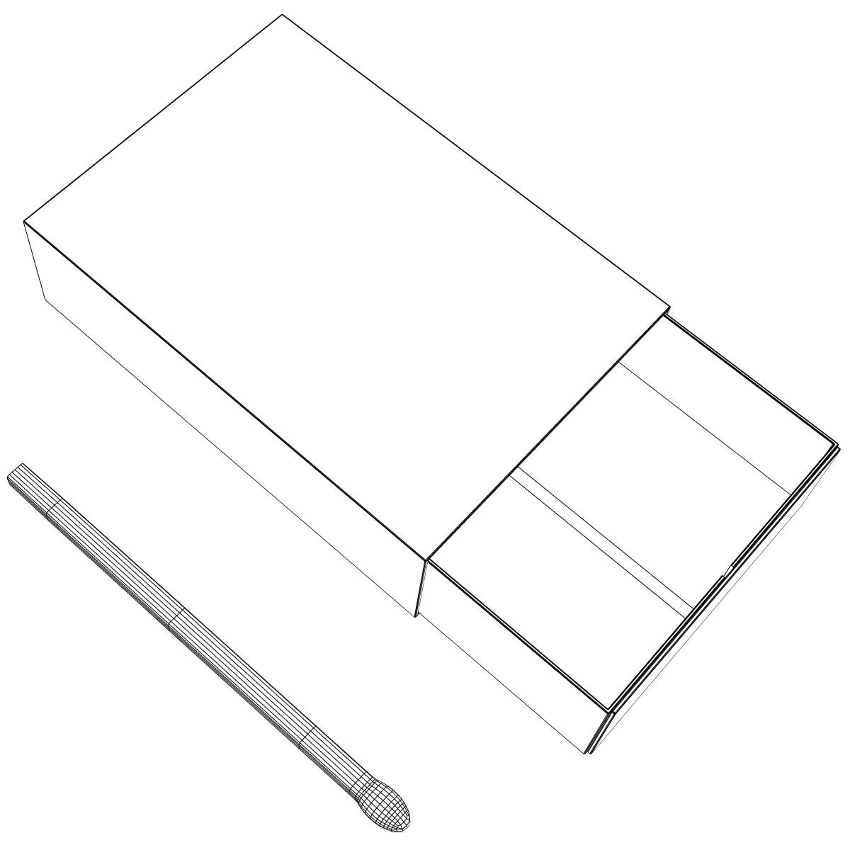 Matches royal pack of cigarettes 3D model_5