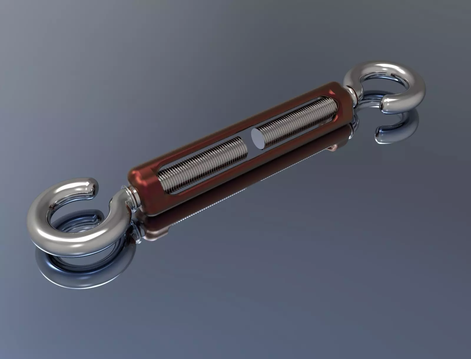 Turnbuckle metal hook Free 3D model