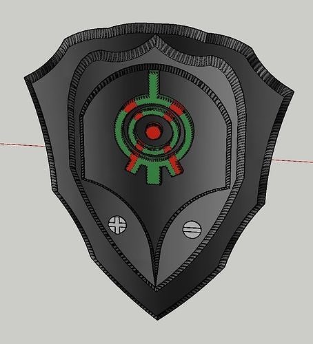 Code Omega Warriors Project Shield Tier 2 3D print model