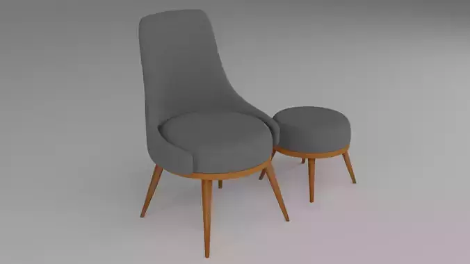 Modern fabric chair and bench