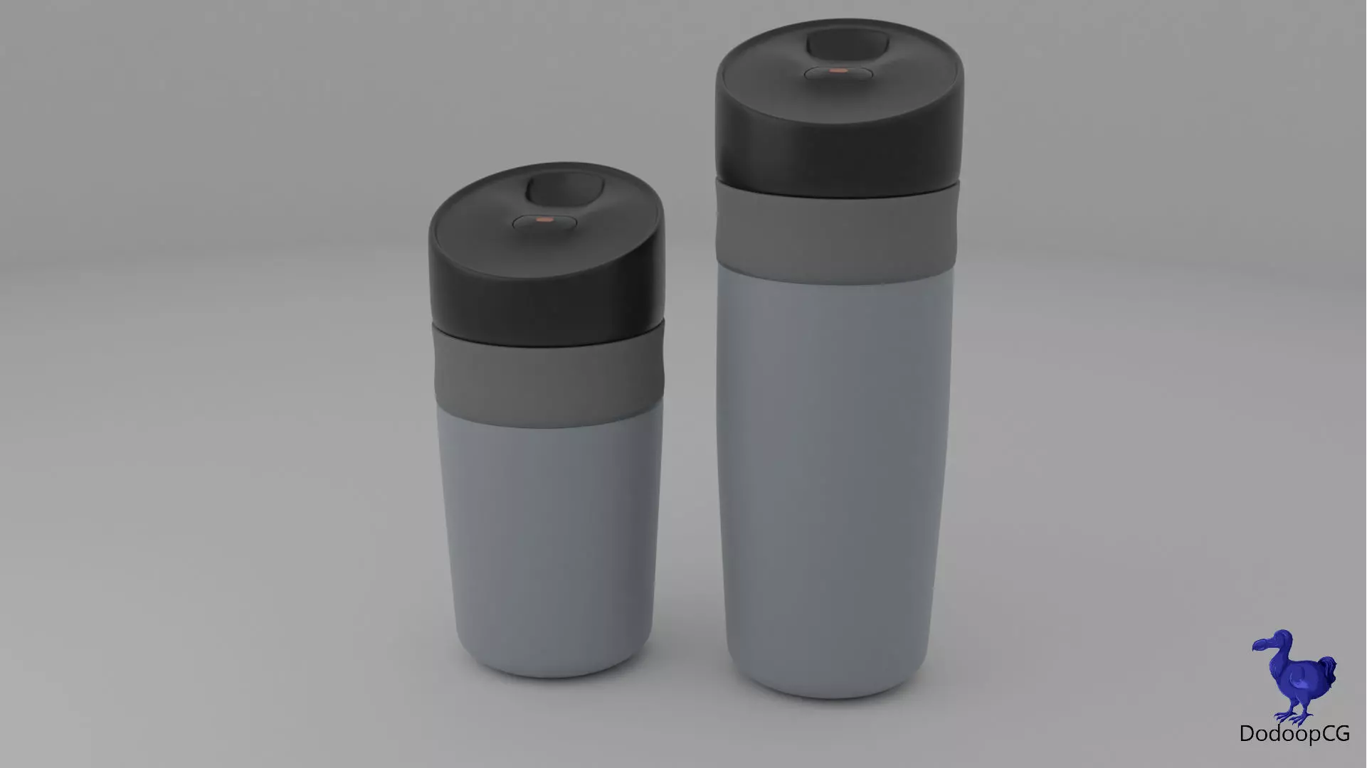 Travel Coffee Mug - Portable Drinkware 3D Model Low-poly 3D model_2
