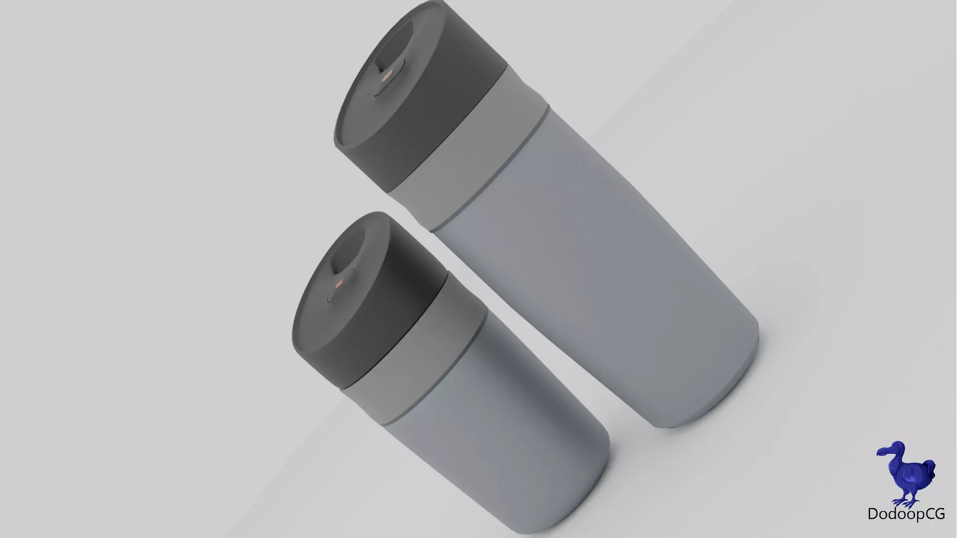 Travel Coffee Mug - Portable Drinkware 3D Model Low-poly 3D model_0