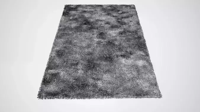 Contemporary Carpet - Rug 09 Low-poly 3D model