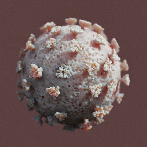 COVID-19 coronavirus 3D model