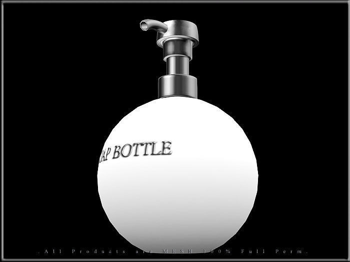 Soap Bottle Dispenser - Round Low-poly 3D model_4