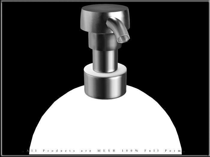 Soap Bottle Dispenser - Round Low-poly 3D model_1