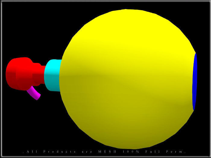 Soap Bottle Dispenser - Round Low-poly 3D model_8