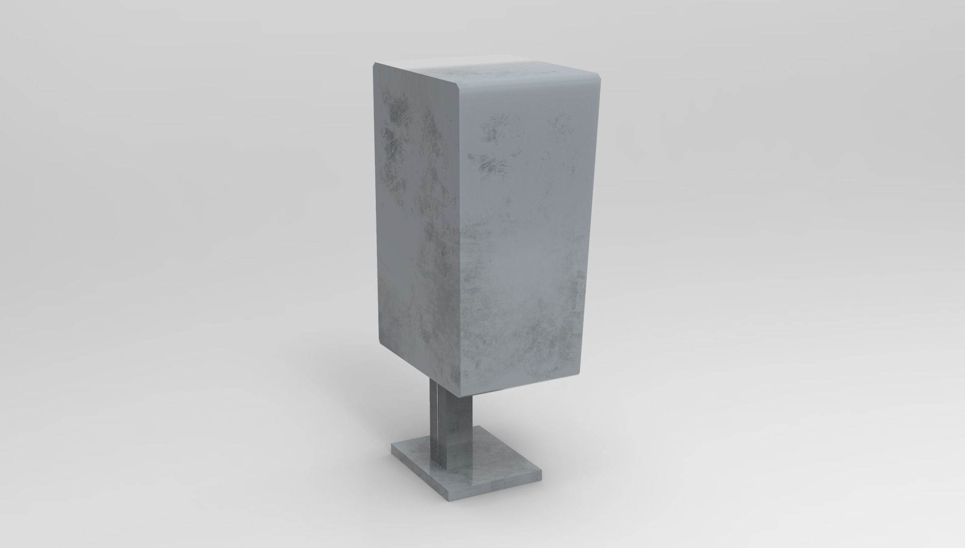 Apartment Mailbox Low-poly 3D model_2