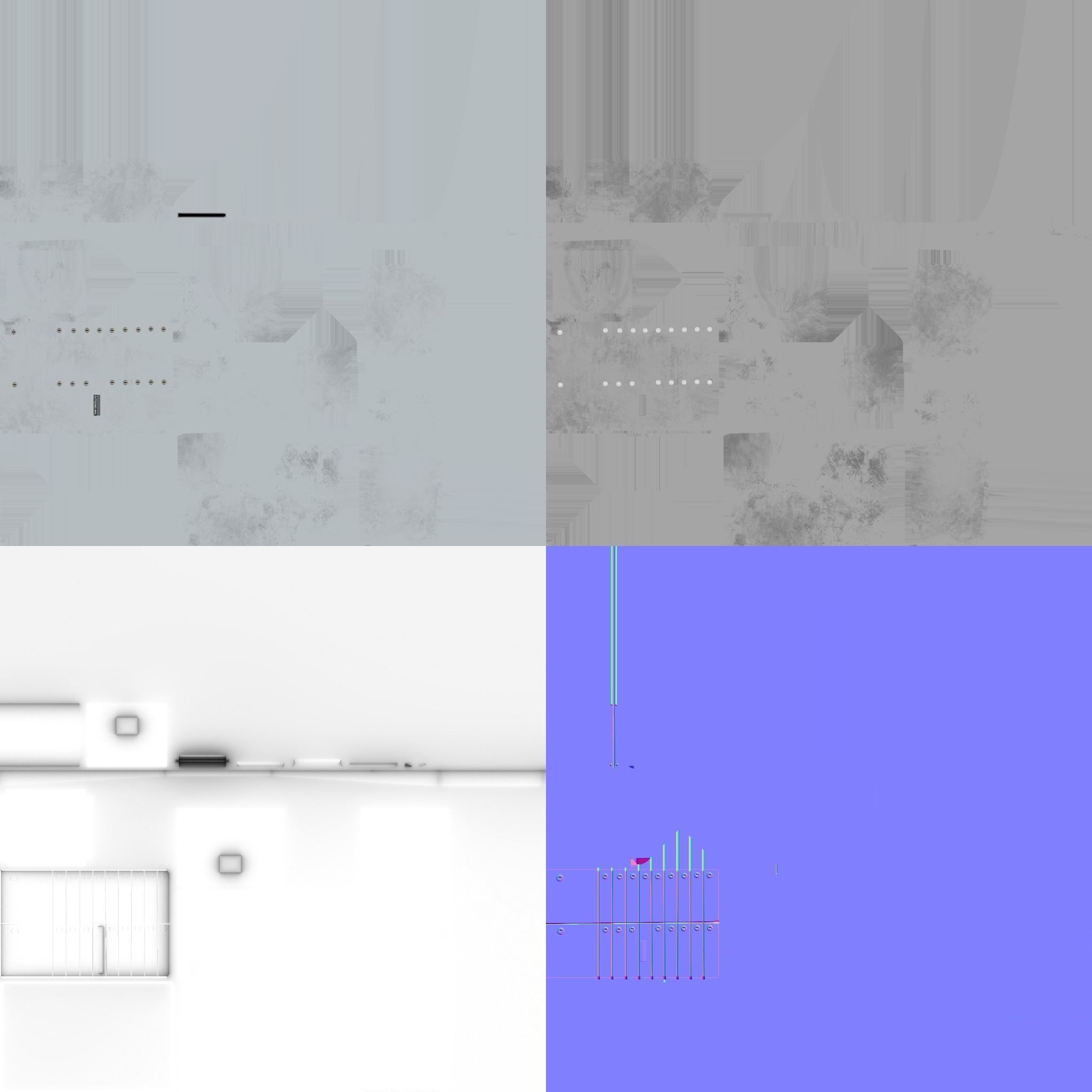 Apartment Mailbox Low-poly 3D model_5