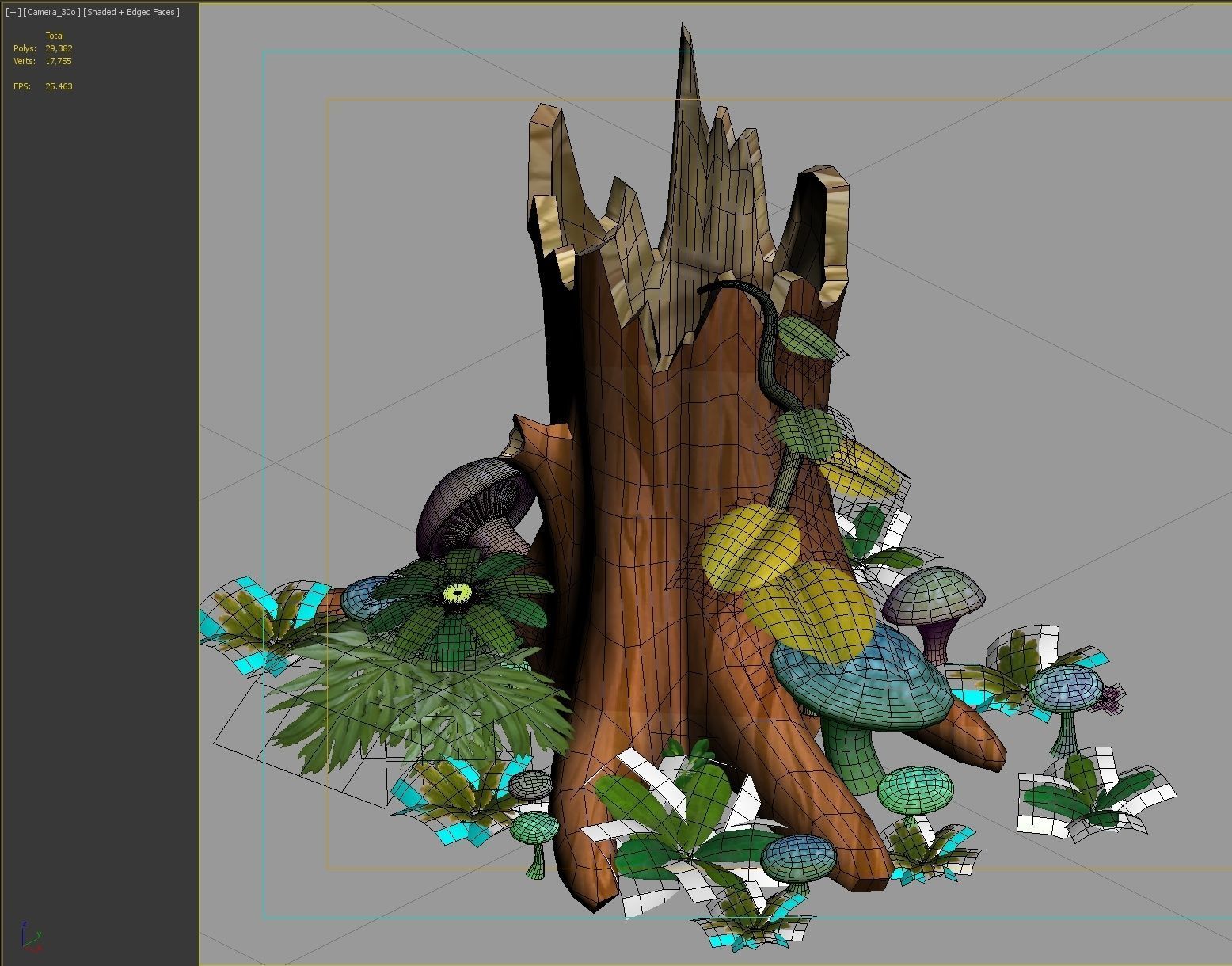 tree stump 3D model_6