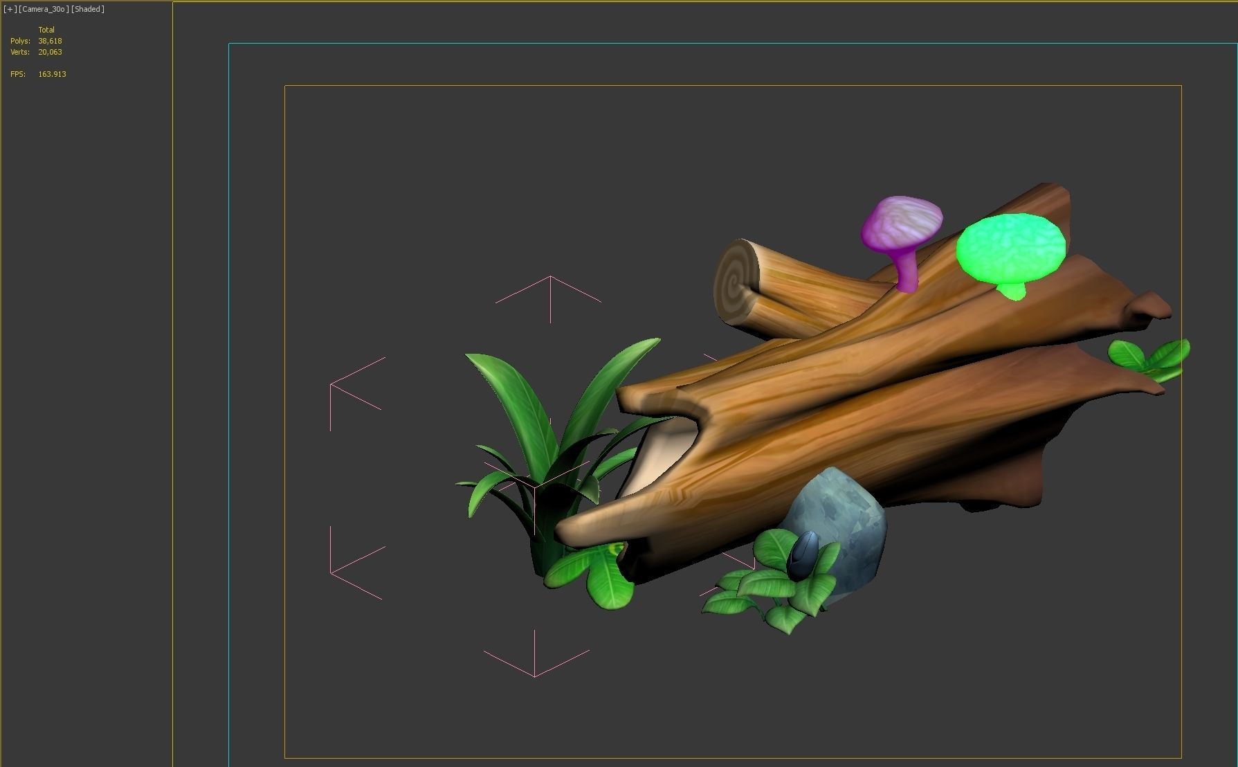 tree stump 3D model_15