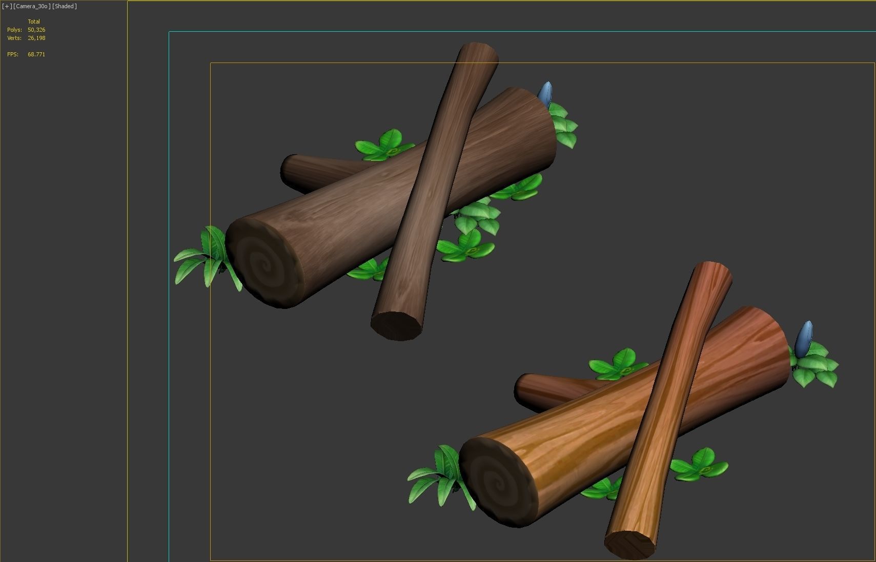 tree stump 3D model_9