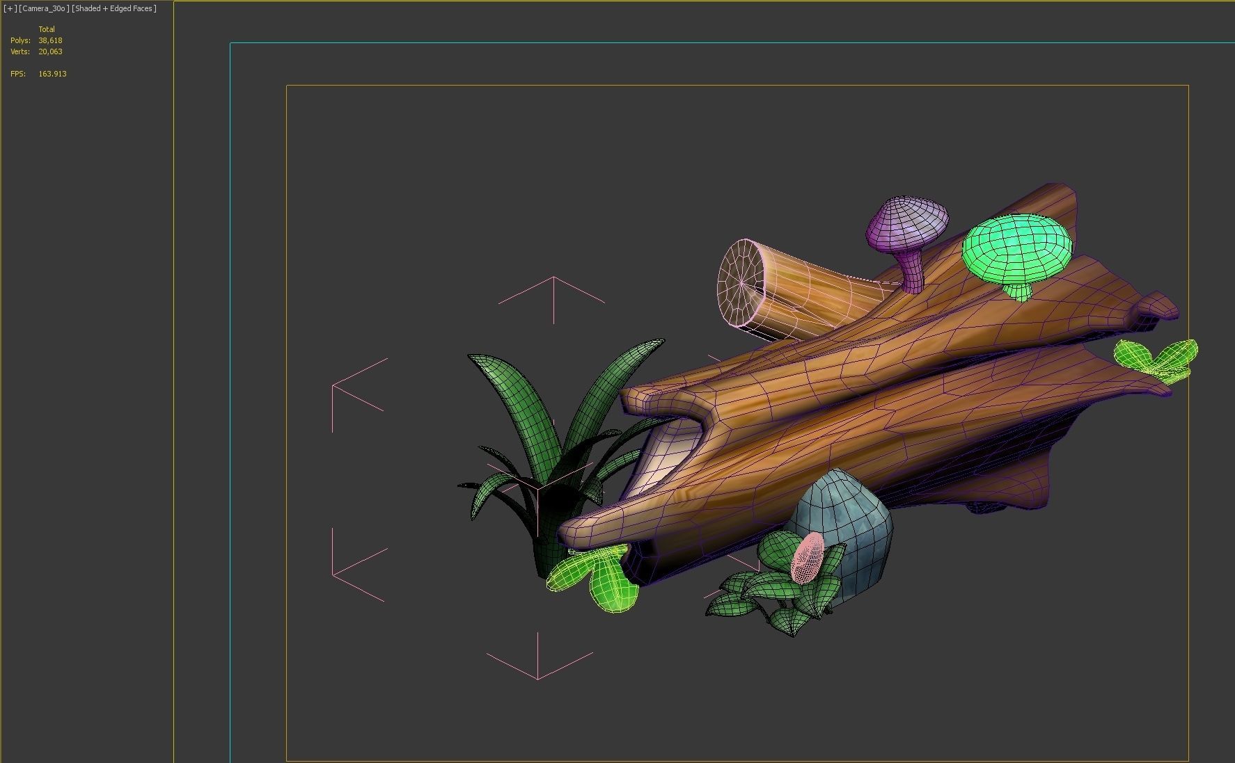 tree stump 3D model_16