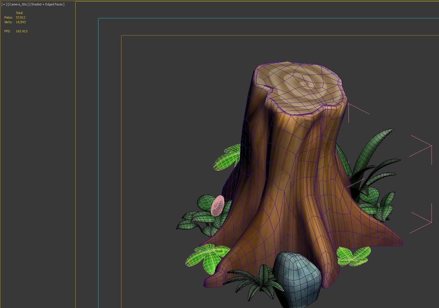 tree stump 3D model_14