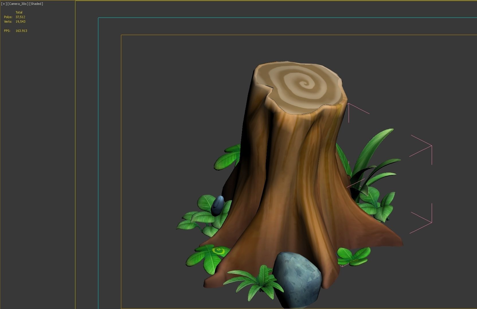 tree stump 3D model_13