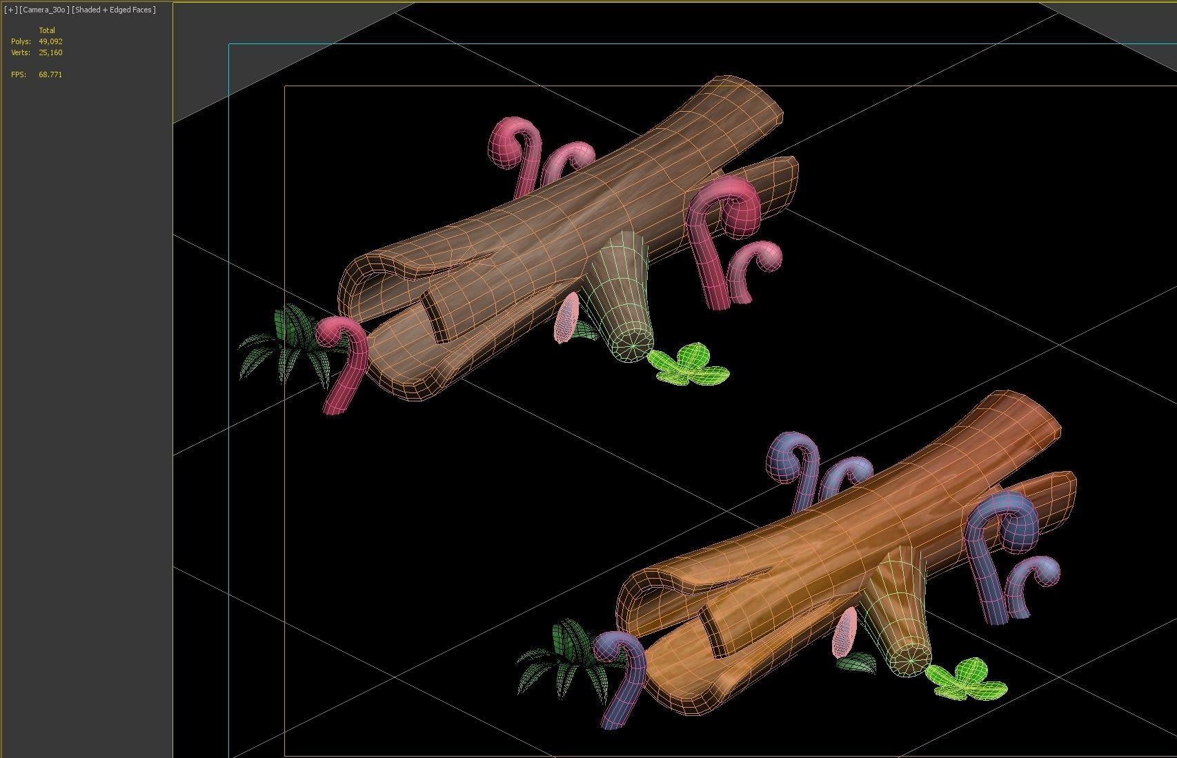 tree stump 3D model_8