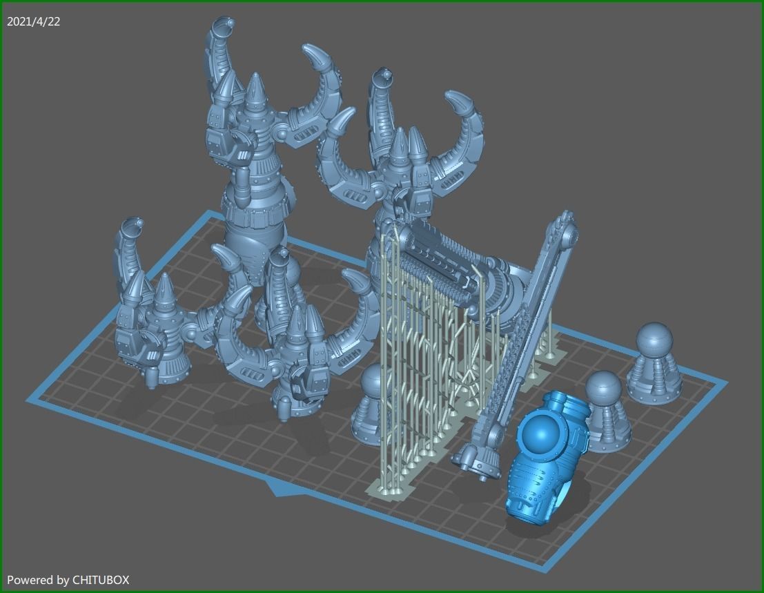 MAGGIE BATTLE CLAW AND CHAINSWORD FOR QUESTING KNIGHTS 3D print model_4