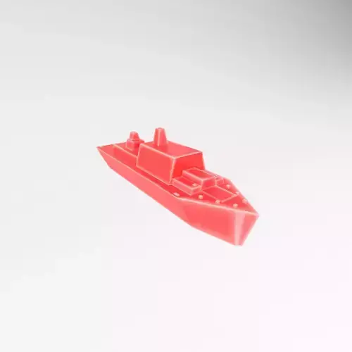 Cartoon Simple Warship v1 010