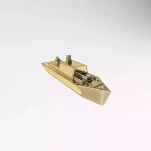Cartoon Simple Warship v1 012