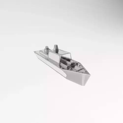 Cartoon Simple Warship v1 013