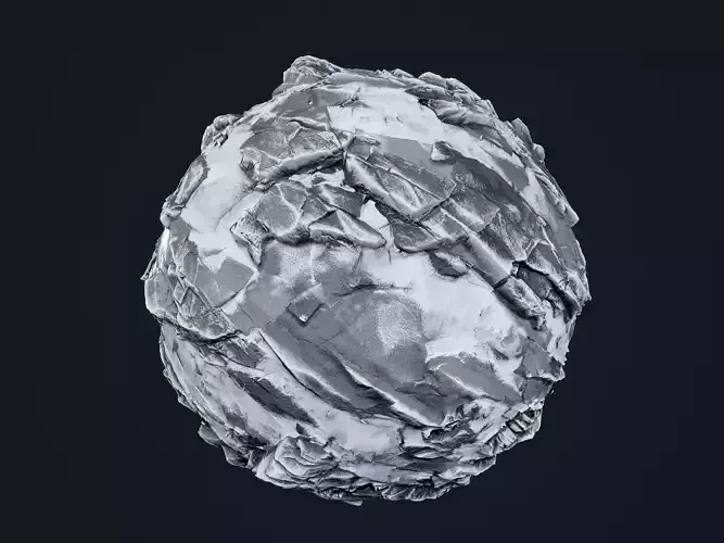 Snow Ice Ground Seamless PBR Texture 02