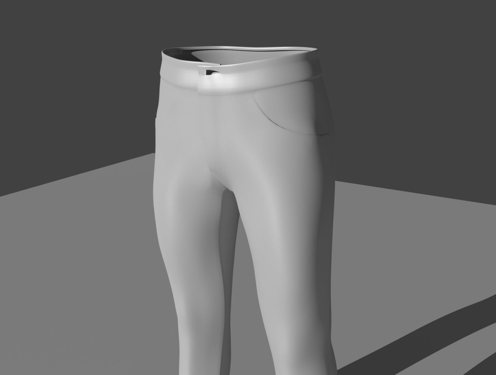 TROUSERS BASEMESH 3D model_1