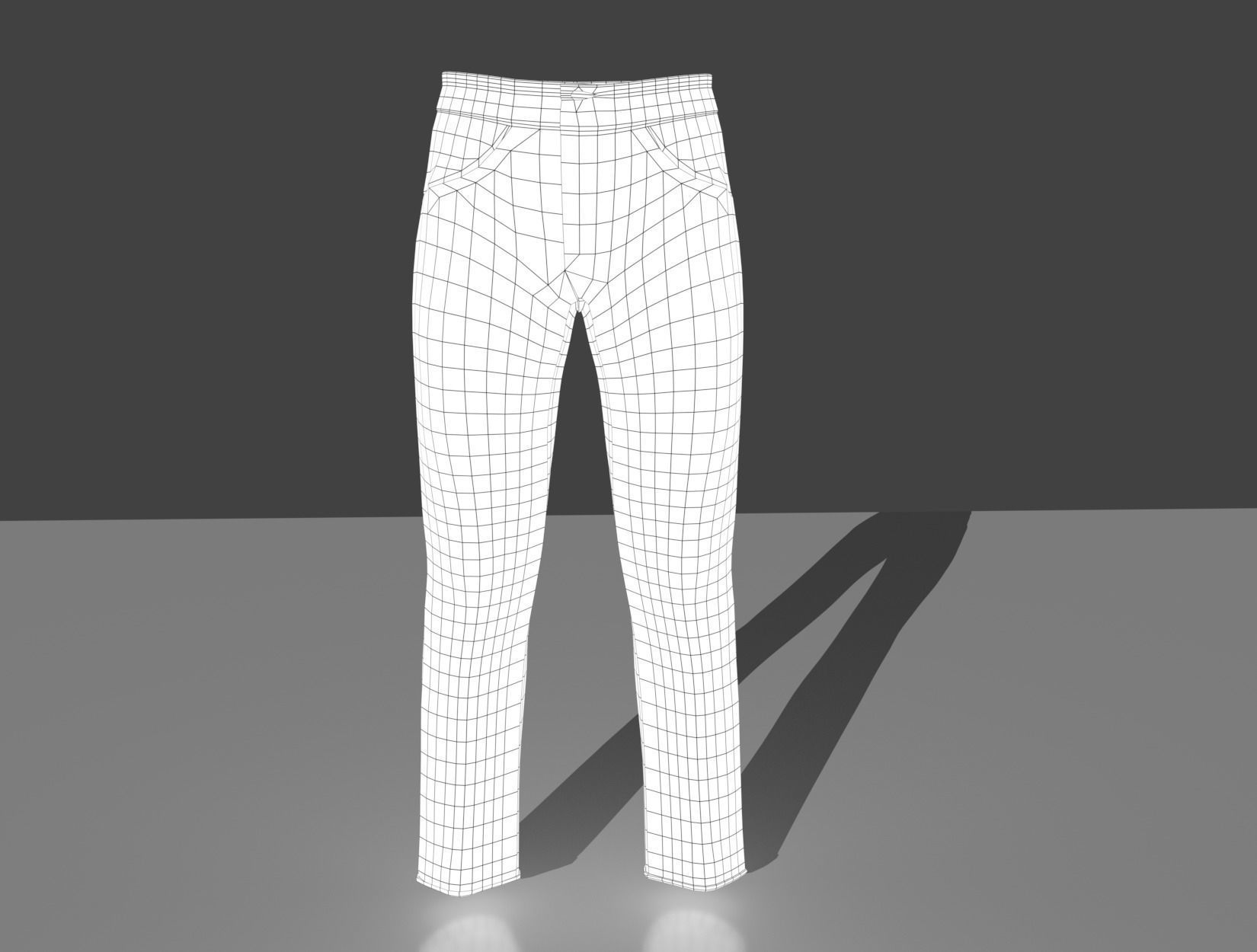 TROUSERS BASEMESH 3D model_15