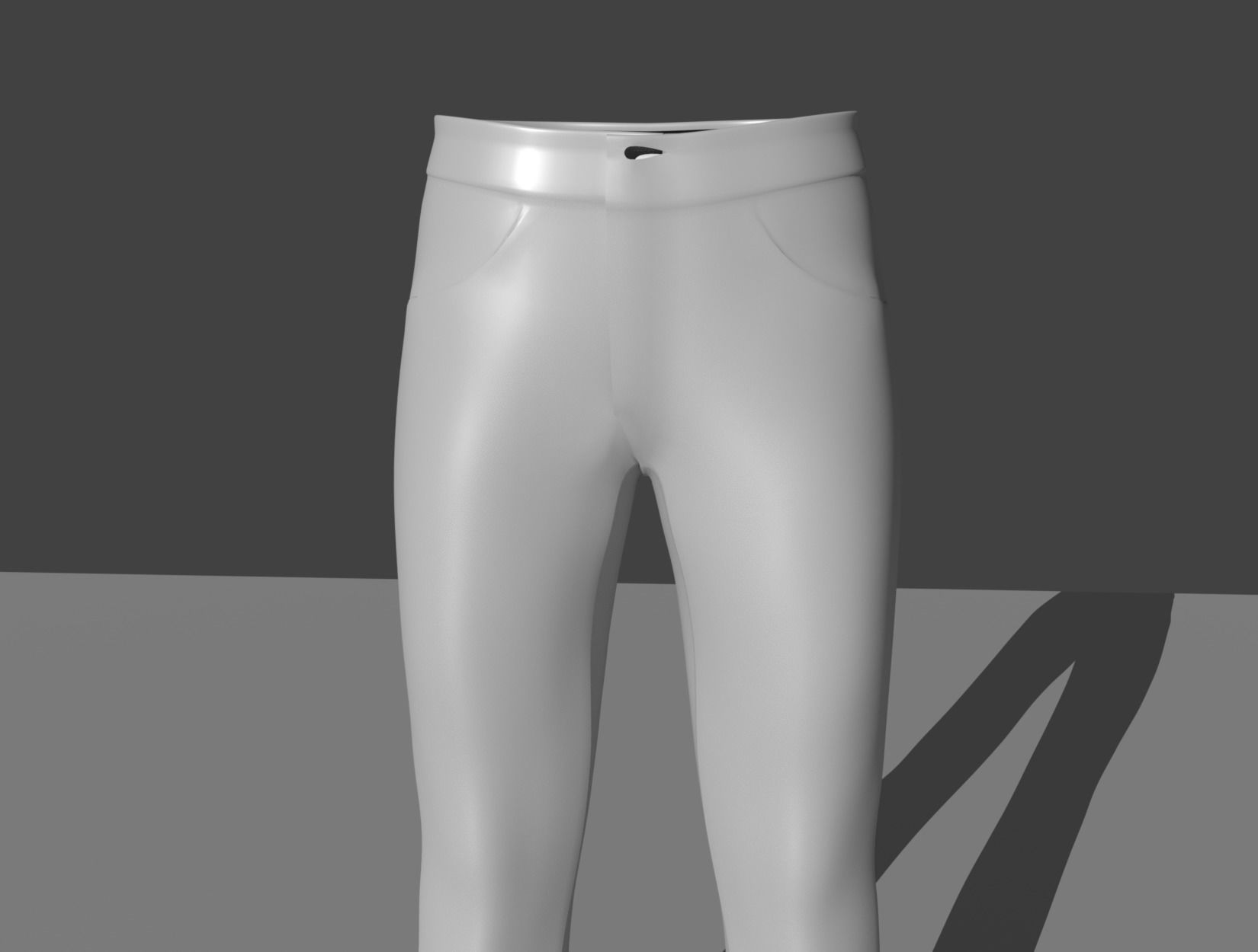 TROUSERS BASEMESH 3D model_2