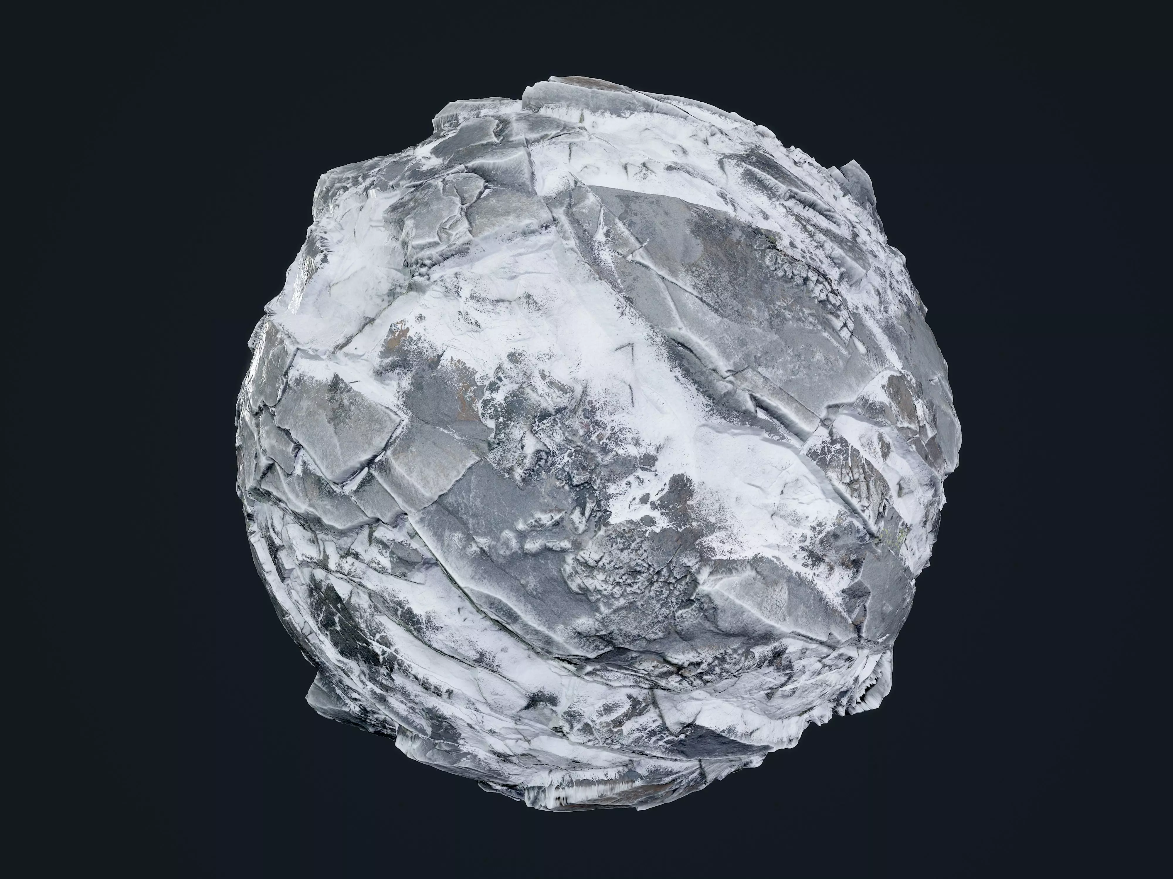 Snow Ice Ground Seamless PBR Texture 04 Texture_0