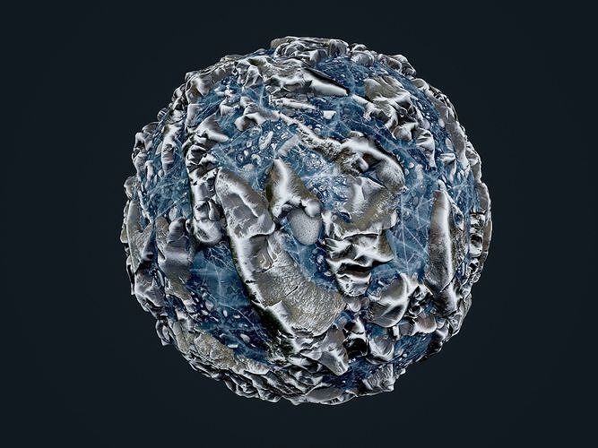 Snow Ice Ground Seamless PBR Texture 11 Texture