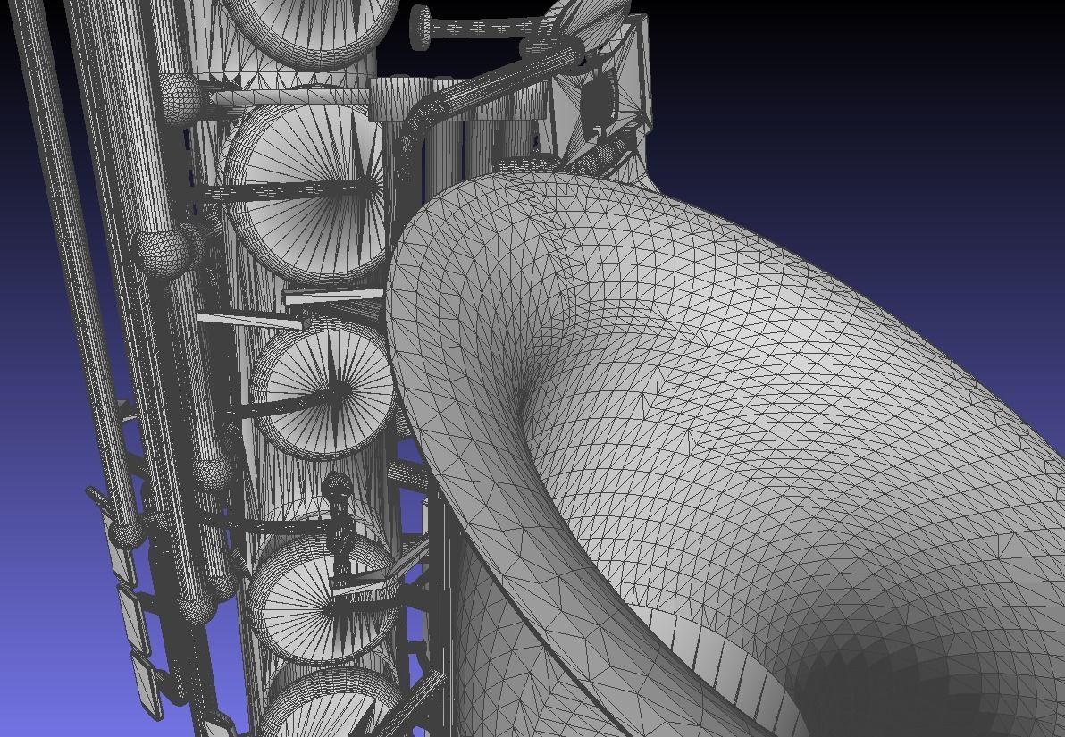 Alto Saxophone 3D model_9