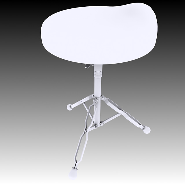 Drum Stool 3D model_4