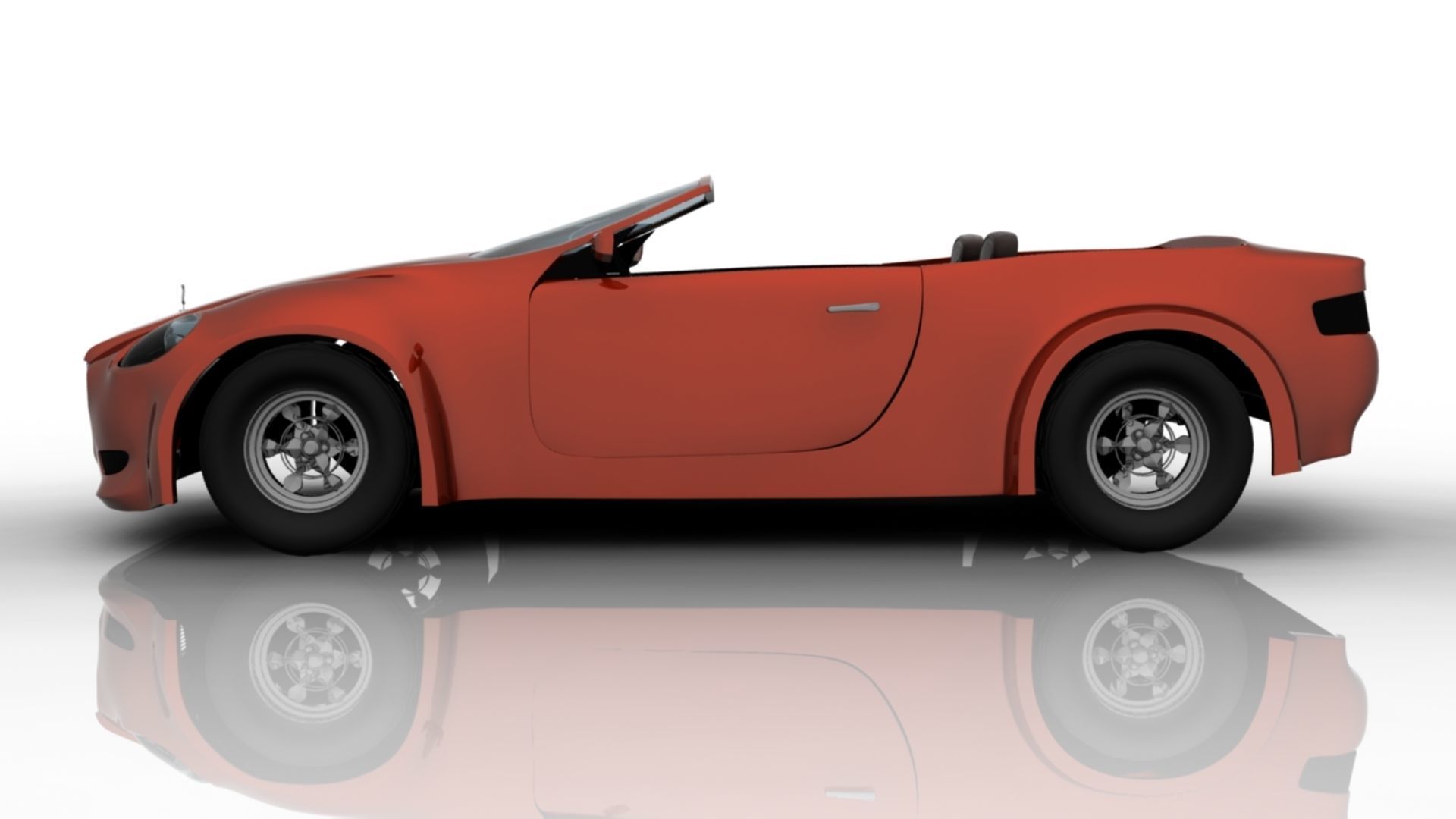 Car Model No 2 Low-poly 3D model_3