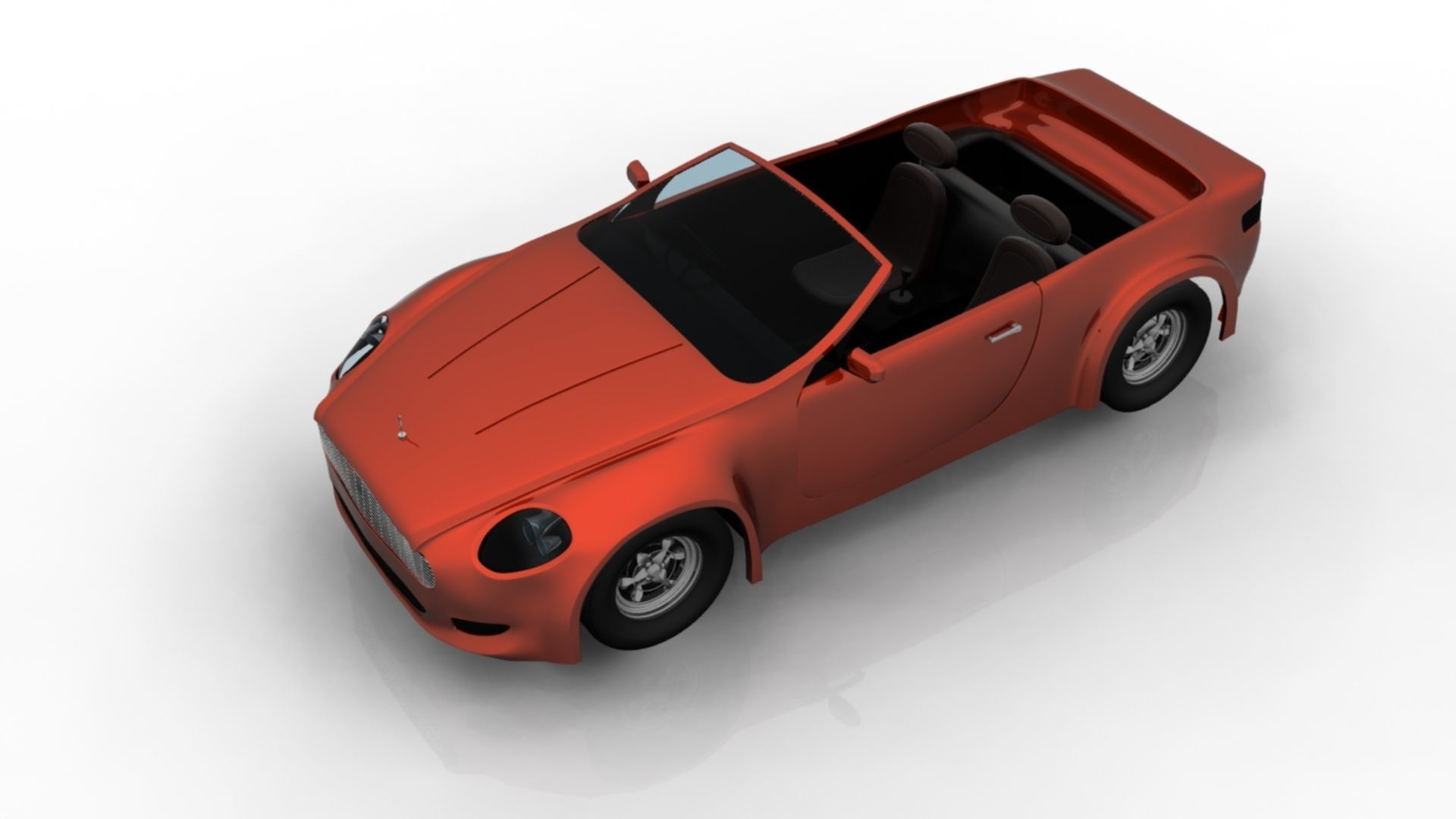 Car Model No 2 Low-poly 3D model_1